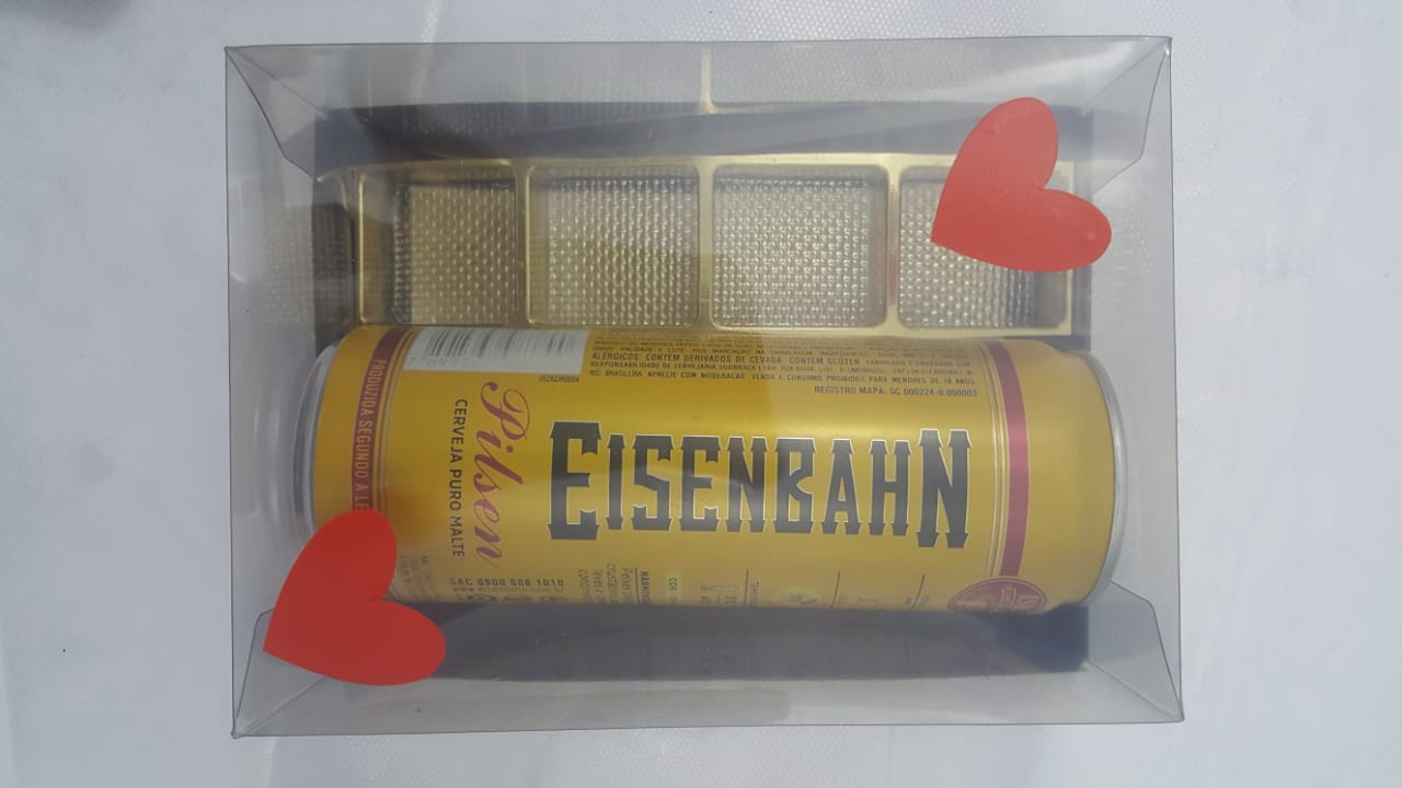 Caixa para Lata Cerveja e 4 Doces